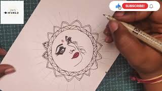 Women's Day Mandala Art | International Women's Day Drawing | Mandala Art for Beginner| Step by step