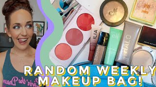 WEEKLY MAKEUP BAG (ROULETTE STYLE!) 🌻 RANDOMLY CHOOSING MY MAKEUP!