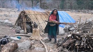 Best Life of A Himalayan Shepherd | Most Peaceful And Relaxing Nepal | Organic Food Cooking .