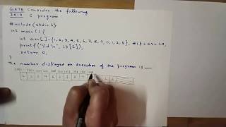 GATE 2019 | C Programming | Pointer to Arrays