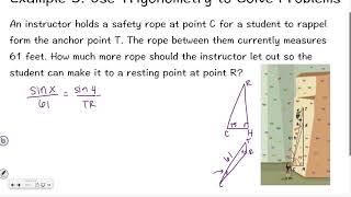 Geometry 8-5: Problem Solving With Trigonometry