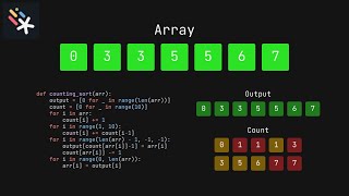 [Motion Canvas] Count sort animation