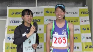 20160529平成28年度福井県高校春季総体陸上 女子400mH優勝ｲﾝﾀﾋﾞｭｰ