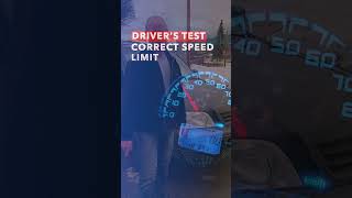 What is the Correct Speed on a Driver's Test