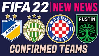 FIFA 22 NEWS & LEAKS | ALL NEW CONFIRMED CLUBS *LEAKED* 🔥😱!