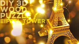 DIY 3D Wooden Eiffel Tower Puzzle (By Robotime RoLife)