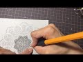 修行切り絵制作途中動画