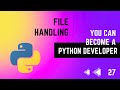 #27 File Handling in Python | Python Tutorial Series | in Tamil | Error Makes Clever Academy