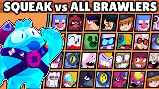 SQUEAK vs TODOS LOS BRAWLERS | 1vs1 | NUEVO BRAWLER | DE CERCA y LEJOS | BRAWL STARS