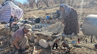 Life in the heart of mountains and plains 🏕️🌿 | A day with the nomadic family of Shaybatullah