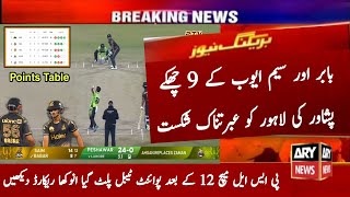 Peshawar Zalmi Vs Lahore Qalandar Full Match Highlights 2024 | PSL Latest Point Table After Match 12