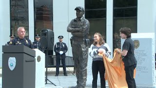 Terre Haute Police Department unveils statue of Det. Greg Ferency