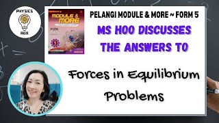 Forces in Equilibrium - Solutions to Tugasan 3 in Module Book [PHYSICS ROX ~ MS HOO EXPLAINS]