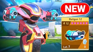 New Weapon Railgun 12 - Killshot - Mech Arena