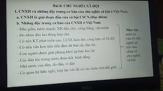 Bài 8. Chủ nghĩa xã hội