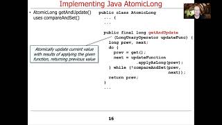 Implementing Java AtomicLong & AtomicBoolean