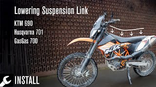 Install Suspension Lowering Linkage for: KTM 690 /Husky 701 / GasGas 700 - AltRider