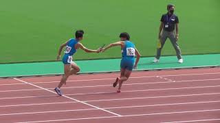 9/19 熊本県新人戦 男子4×400mR決勝