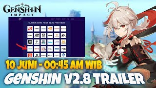 Jadwal Live Streaming Trailer Genshin Impact v2.8 ??