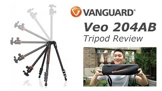 The Vanguard Veo 204AB travel tripod review.