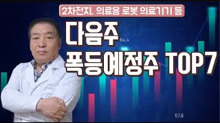 [다음주 필수 관심종목 소개] 폭등예정주TOP7/큐렉소/나노신소재/하이로닉/STX/티플랙스/엘앤에프/토니모리/큐리옥스바이오/인트론바이오/폴라리스오피스/포스코DX/종목추천/주식