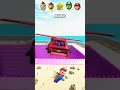 mario car jump challenge with bowser luigi princess peach super mario