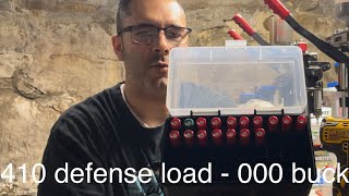 Reloading 410 shotshells for defense loads 000 buck roll crimp- super easy