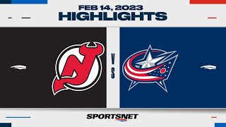 NHL Highlights | Devils vs. Blue Jackets - February 14, 2023