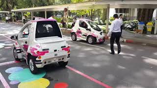 ภาพบรรยากาศการ Test drive รถ CU TOYOTA Ha:mo ที่งาน Pop Up Event 22/11/2017