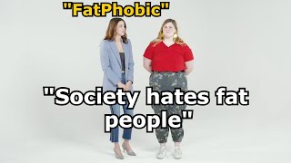 Fat woman gets offended for being ranked badly