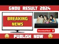 GNDU RESULT 2024 😱 PUBLISH NOW 😱 BREAKING NEWS🔥PASS COURSE 💯 GNDU RESULT NEWS TODAY