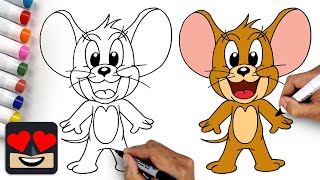 How To Draw Jerry | Tom and Jerry
