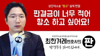 [판결금이 너무 적어 항소 하고 싶어요!] 상간자소송 항소심 실제 판결문