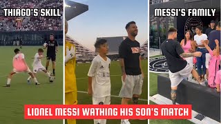 Lionel Messi Supporting His Son Thiago | Youth International Cup