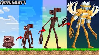 Tiến hóa Siren Head từ mới sinh đến dạng Chúa trời trong Minecraft | GHTG Minecraft
