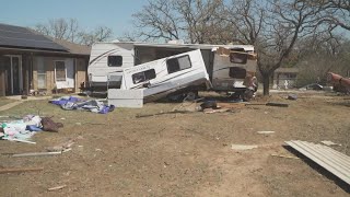 Severe storms tear through Johnson County leaving a trail of damage and one man hospitalized