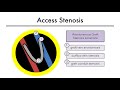 hemodialysis access 101 04 part 1 access stenosis