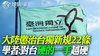 大陸懲治台獨新規22條 學者:對台硬的一手越硬｜大陸懲戒\