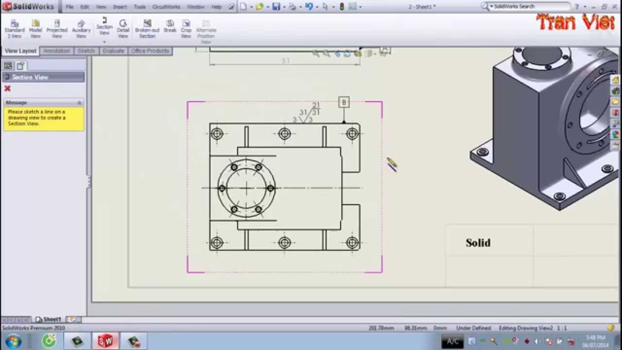 Hướng Dẫn Xuất Bản Vẽ 2D Trên SolidWorks – Bài 2 - Blog - Lienket.vn