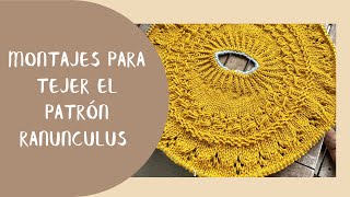 Montaje de puntos para el patrón Ranunculus de la diseñadora Midori Hirose 🧶💕