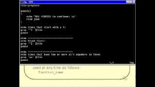 Unix Shell Scripting Functions Part 2