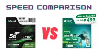 Smart Bro Rocket SIM vs Ordinary Smart Prepaid SIM | Speed Comparison