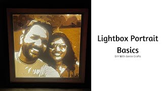 How to Lightbox Portrait | Portrait Shadow Box Basics | Layered Lightbox Paper Art Tutorial