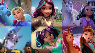 ALLE 6 Sapphire Dorm Riders Vlogs! Entdecke die Unicorn Academy 🦄📹 20Min Zusammenstellung für Kinder