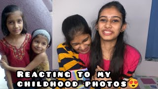 REACTING TO MY CHILDHOOD PHOTOS with ponnu😂😂😍 | thejathangu