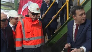 Cumhurbaşkanı Erdoğan, Gübretaş Maden AŞ Söğüt Altın Madeni Tesisinde incelemelerde bulundu