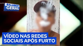 Bandidos se gravam com celular roubado e são identificados pela polícia