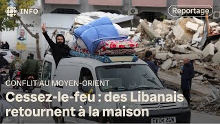 Premier jour de la trêve avec Israël : des milliers de Libanais sur la route du retour