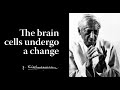 The brain cells undergo a change | Krishnamurti