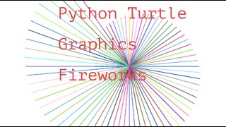 Cool Firework Design Using Python Turtle!